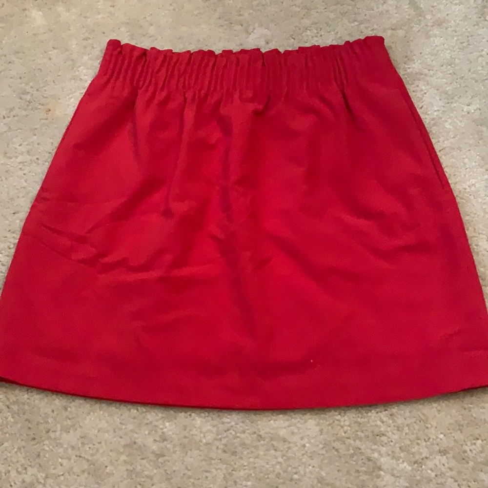 Red JCrew Skirt